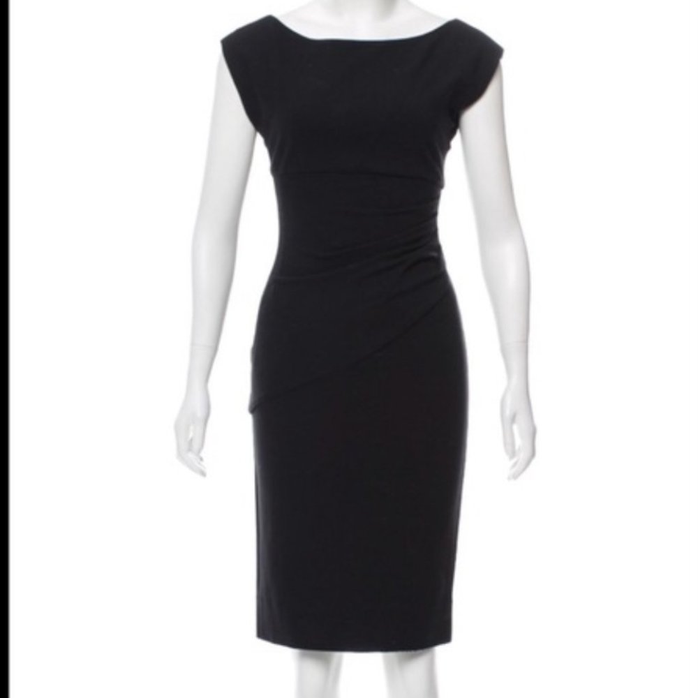 Diane Von Furstenberg DVF Jori Mini Black Dress 0